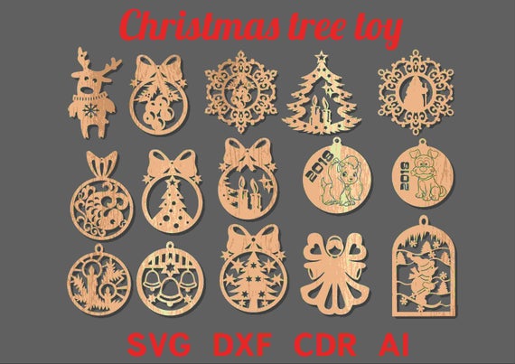 free dxf files for laser cutting xmas ornaments